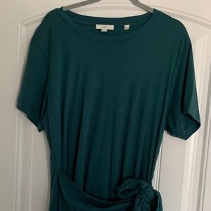 Vince  Short Sleeved Teal XL Dress